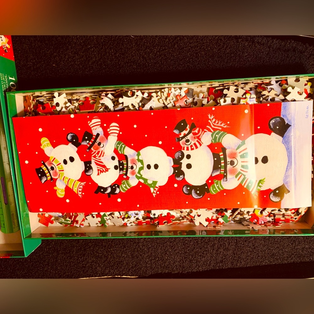 NWT Christmas Snowmen 1000 Piece Puzzle